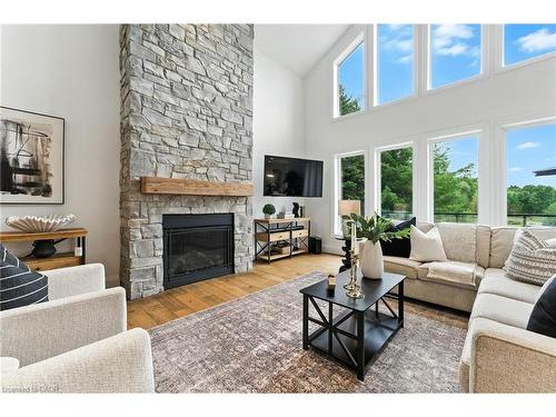 7381 Sideroad 4, Centre Wellington, ON - Indoor Photo Showing Living Room With Fireplace