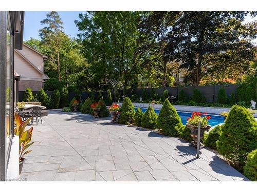 28 Stonegate Drive, Hamilton, ON - Outdoor With In Ground Pool With Backyard