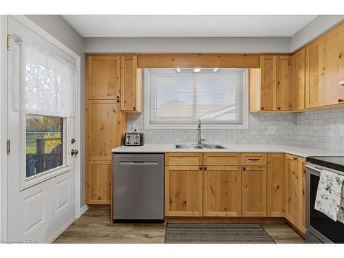68 Hixon Road, Hamilton, ON - Indoor Photo Showing Kitchen With Double Sink