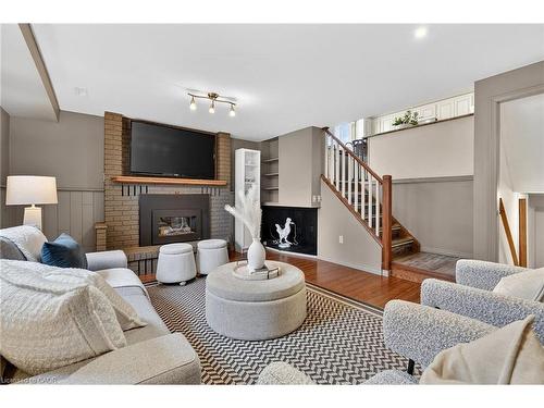 90 Sandra Crescent, Grimsby, ON - Indoor With Fireplace