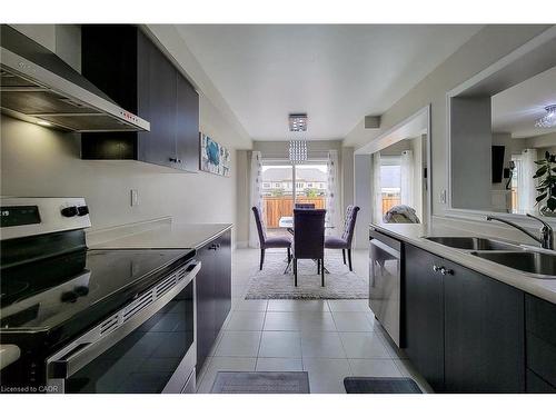 76 Mcallistar Drive, Binbrook, ON - Indoor Photo Showing Kitchen With Double Sink