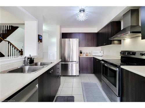 76 Mcallistar Drive, Binbrook, ON - Indoor Photo Showing Kitchen With Double Sink