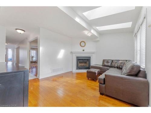 113 Greenshire Drive, Hamilton, ON - Indoor Photo Showing Living Room With Fireplace