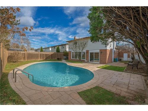 2523 Waterford Street, Oakville, ON - Outdoor With In Ground Pool With Backyard