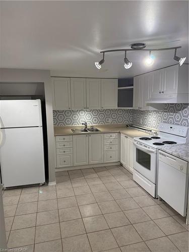Lower-127 Carlyle Drive, Kitchener, ON - Indoor Photo Showing Kitchen With Double Sink
