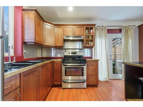 16 Edison Street, Hamilton, ON - Indoor Photo Showing Kitchen With Double Sink