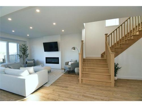 100 Bedrock Drive, Hamilton, ON - Indoor With Fireplace