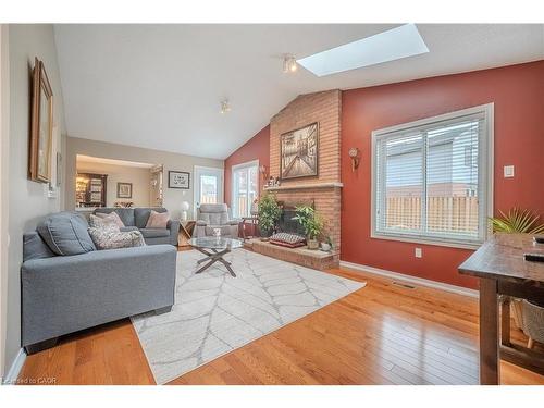 139 Brigade Drive, Hamilton, ON - Indoor Photo Showing Living Room With Fireplace