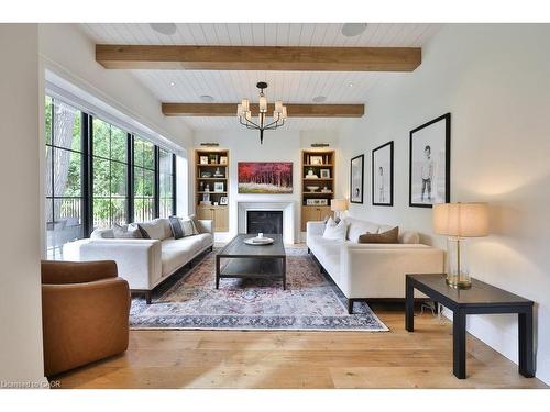 1489 Mildmay Court, Mississauga, ON - Indoor Photo Showing Living Room With Fireplace