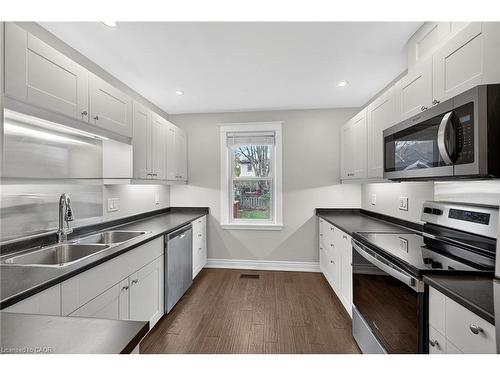 266 Wexford Avenue S, Hamilton, ON - Indoor Photo Showing Kitchen With Double Sink