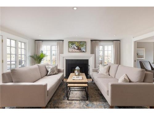 247 Douglas Avenue, Oakville, ON - Indoor Photo Showing Living Room With Fireplace