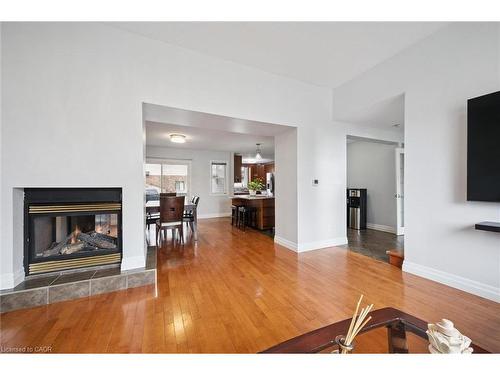 122 Grand River Boulevard, Kitchener, ON - Indoor Photo Showing Living Room With Fireplace