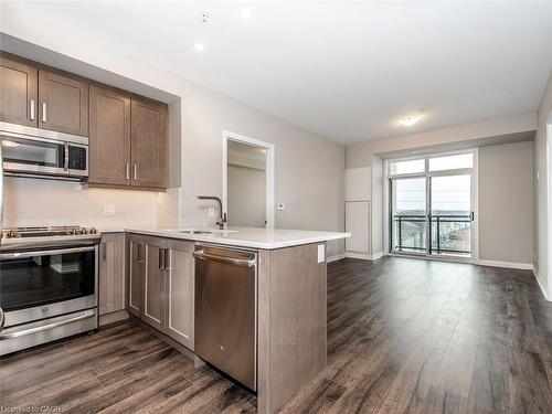 412-1105 Leger Way, Milton, ON - Indoor Photo Showing Kitchen With Stainless Steel Kitchen