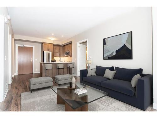 412-1105 Leger Way, Milton, ON - Indoor Photo Showing Living Room