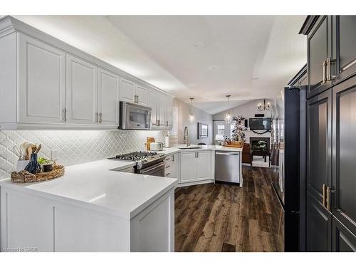 12 Sophia Drive, Stoney Creek, ON - Indoor Photo Showing Kitchen With Stainless Steel Kitchen With Upgraded Kitchen