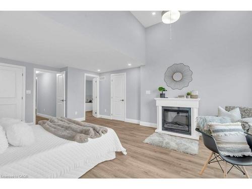 79 Winding Meadow Court, Kitchener, ON - Indoor Photo Showing Bedroom With Fireplace