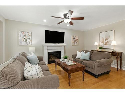 49 Johnson Crescent, Georgetown, ON - Indoor Photo Showing Living Room With Fireplace