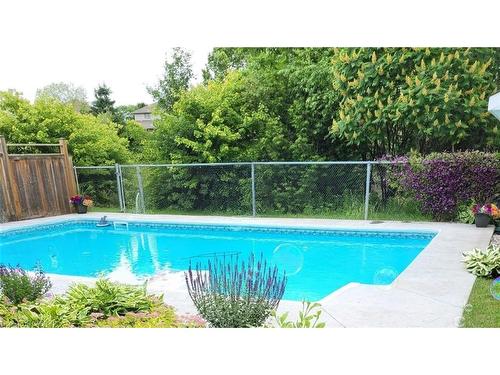 213 Falcon Drive, Woodstock, ON - Outdoor With In Ground Pool With Backyard