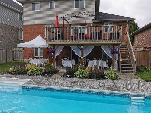 213 Falcon Drive, Woodstock, ON - Outdoor With In Ground Pool With Deck Patio Veranda