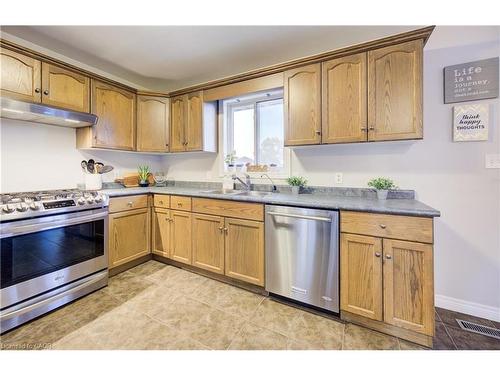 213 Falcon Drive, Woodstock, ON - Indoor Photo Showing Kitchen With Double Sink