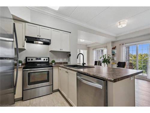 202-1440 Gordon Street, Guelph, ON - Indoor Photo Showing Kitchen With Stainless Steel Kitchen With Double Sink