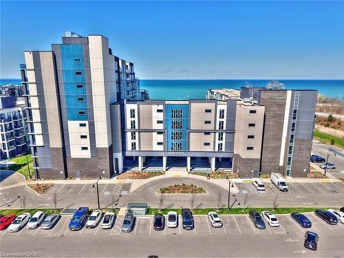 530-16 Concord Place, Grimsby, ON -  With Body Of Water With Facade