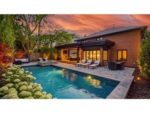 484 Aspen Forest Drive, Oakville, ON - Outdoor With In Ground Pool With Deck Patio Veranda