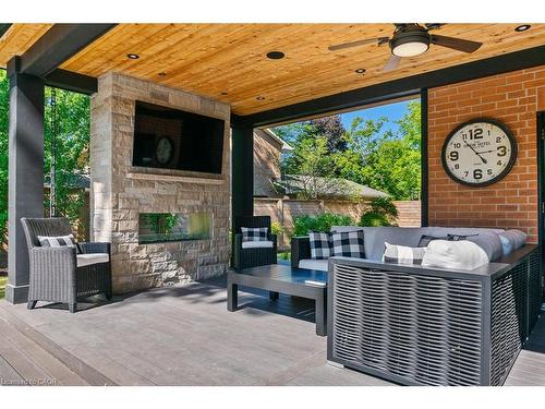 484 Aspen Forest Drive, Oakville, ON - Outdoor With Fireplace With Deck Patio Veranda With Exterior