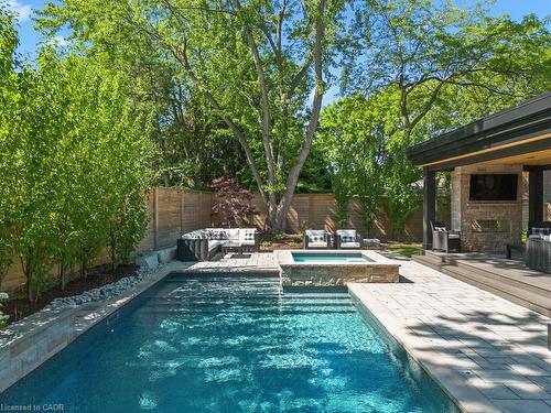 484 Aspen Forest Drive, Oakville, ON - Outdoor With In Ground Pool