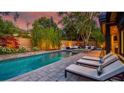484 Aspen Forest Drive, Oakville, ON - Outdoor With In Ground Pool With Backyard