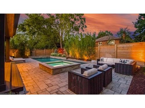 484 Aspen Forest Drive, Oakville, ON - Outdoor With In Ground Pool With Deck Patio Veranda
