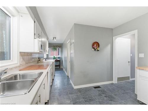 42 Henrietta Street, St. Catharines, ON - Indoor Photo Showing Kitchen With Double Sink