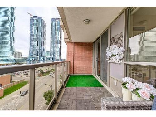 701-4080 Living Arts Drive, Mississauga, ON - Outdoor With Balcony
