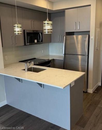 2308-15 Queen Street S, Hamilton, ON - Indoor Photo Showing Kitchen With Stainless Steel Kitchen