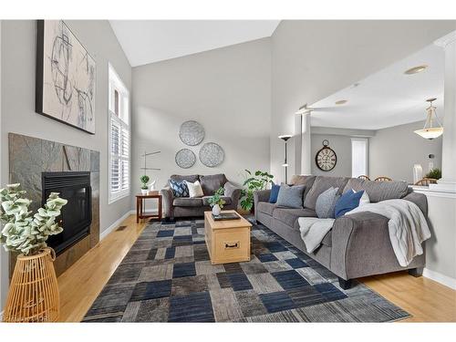51 Hickory Crescent, Grimsby, ON - Indoor Photo Showing Living Room With Fireplace