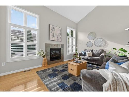 51 Hickory Crescent, Grimsby, ON - Indoor Photo Showing Living Room With Fireplace