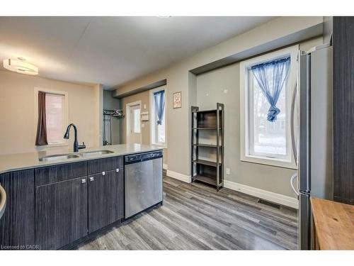 52 Chapel Street, Kitchener, ON - Indoor Photo Showing Kitchen With Double Sink