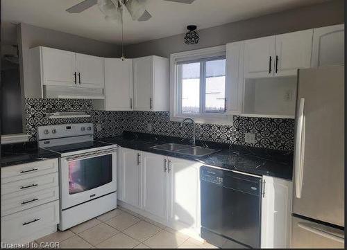 46 Charles Street, Brantford, ON - Indoor Photo Showing Kitchen With Double Sink