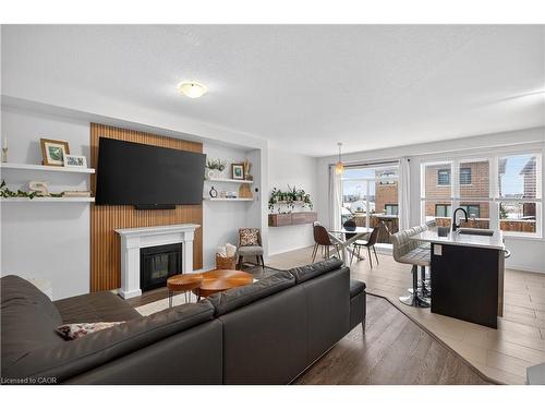 50 Kelso Drive, Caledonia, ON - Indoor Photo Showing Living Room With Fireplace