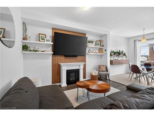 50 Kelso Drive, Caledonia, ON - Indoor Photo Showing Living Room With Fireplace