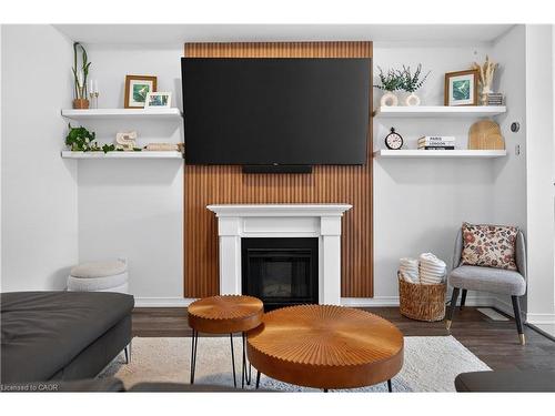 50 Kelso Drive, Caledonia, ON - Indoor Photo Showing Living Room With Fireplace