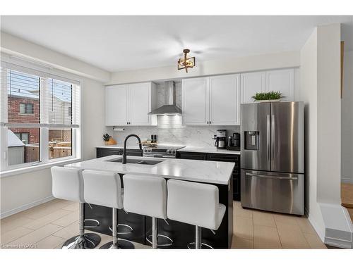 50 Kelso Drive, Caledonia, ON - Indoor Photo Showing Kitchen With Double Sink With Upgraded Kitchen