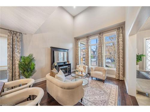 1351 Mcguffin Gate, Milton, ON - Indoor Photo Showing Other Room With Fireplace