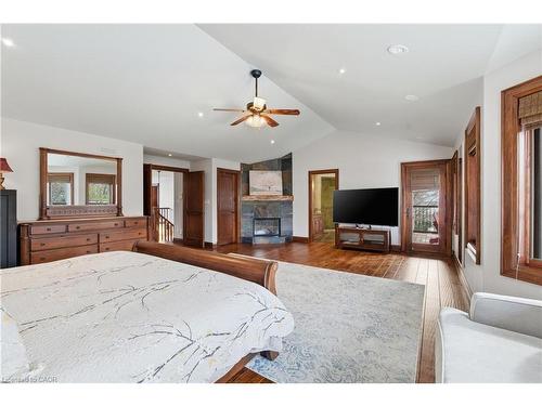 334 Belvenia Road, Burlington, ON - Indoor Photo Showing Bedroom With Fireplace