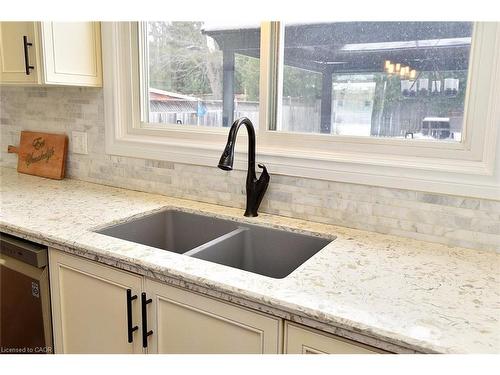 65 Rolston Drive, Hamilton, ON - Indoor Photo Showing Kitchen With Double Sink