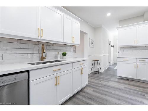 50 Stapleton Avenue, Hamilton, ON - Indoor Photo Showing Kitchen With Double Sink