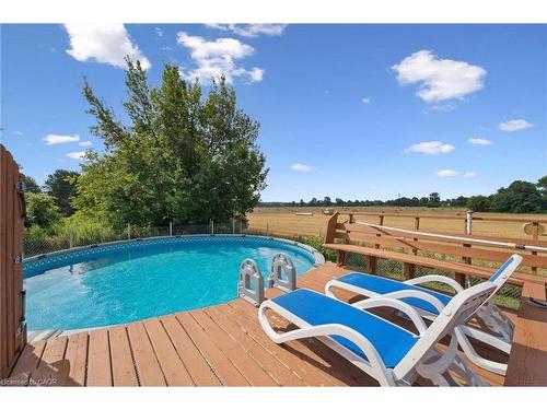 5044 Whitelaw Road, Guelph/Eramosa, ON - Outdoor With Above Ground Pool