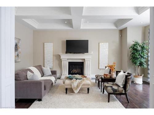 125 Paliser Court, Oakville, ON - Indoor Photo Showing Living Room With Fireplace