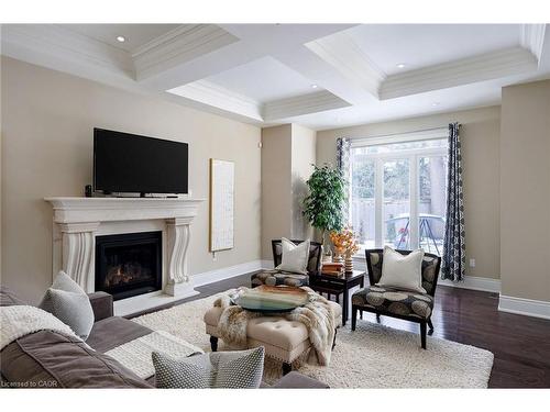 125 Paliser Court, Oakville, ON - Indoor Photo Showing Living Room With Fireplace