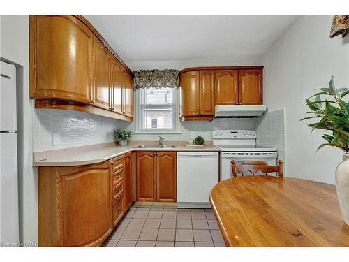 131 East 42Nd Street, Hamilton, ON - Indoor Photo Showing Kitchen With Double Sink
